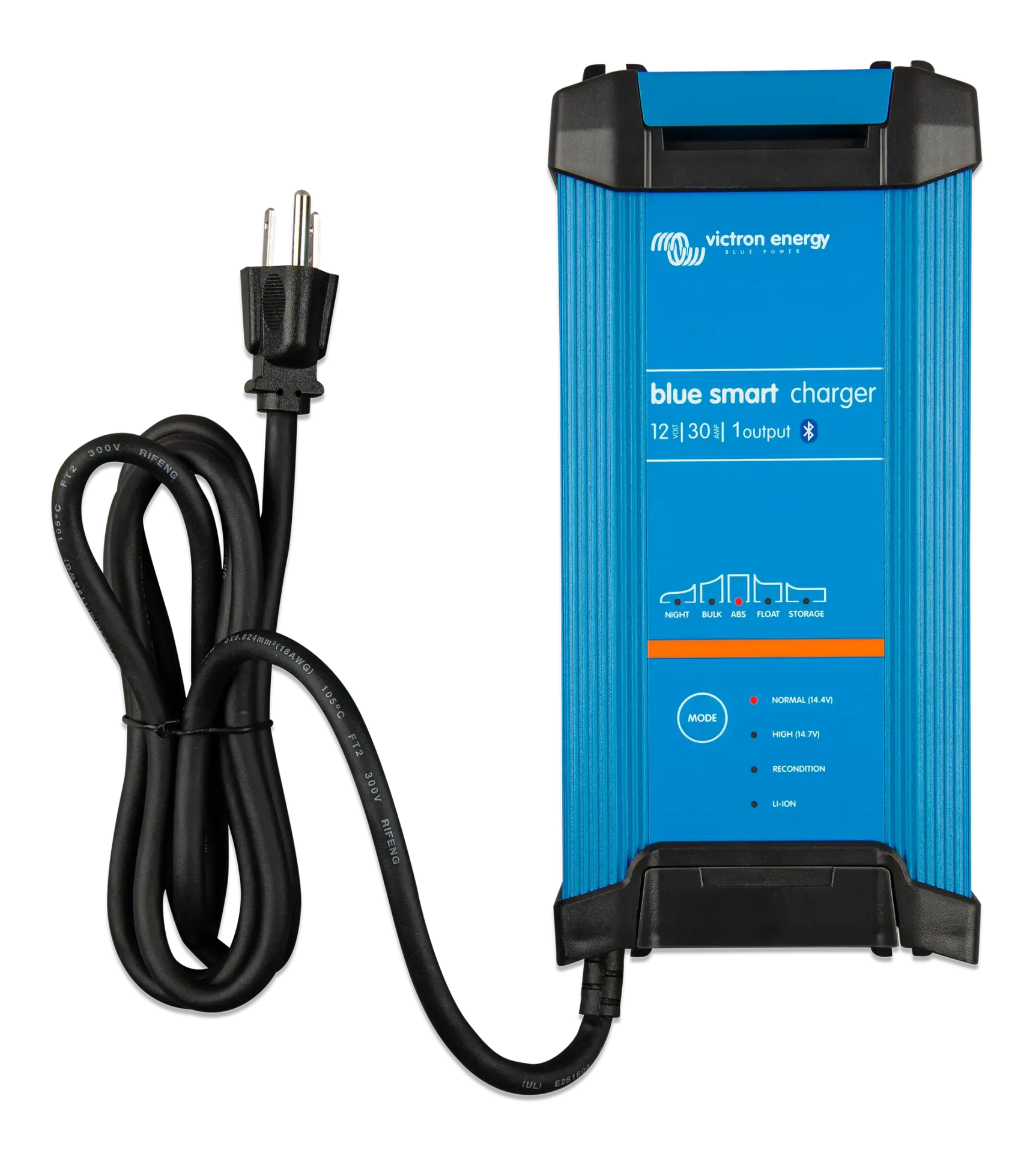 blue-20smart-20ip22-20charger-2012v-2030a-20-281-29-20120v-20-28top-29 Victron Akü Şarj Cihazı Blue Smart IP22 12V 30A Battery Charger (1 çıkış) (BPC123047002) - Görsel 1