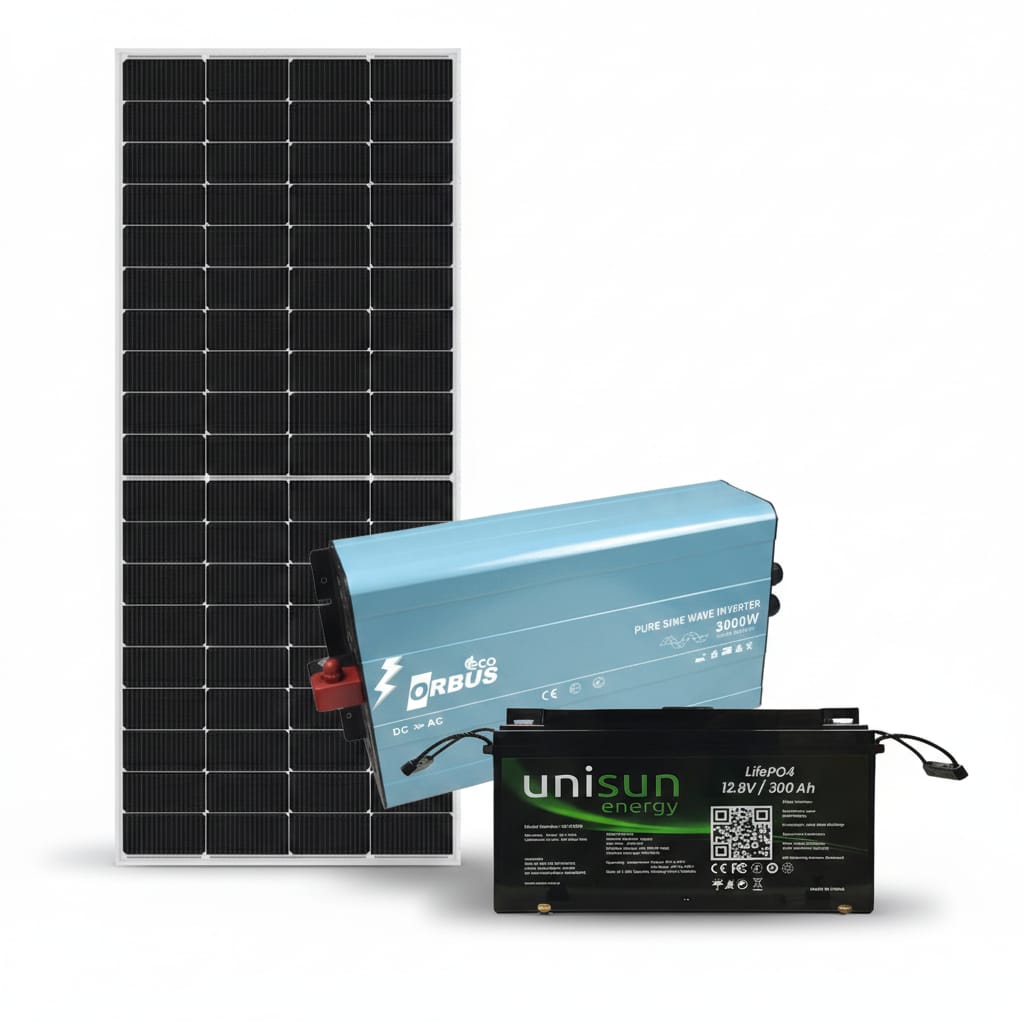 3000wpaket YnrSolar 12V 3000W Karavan Sistemi - Görsel 1