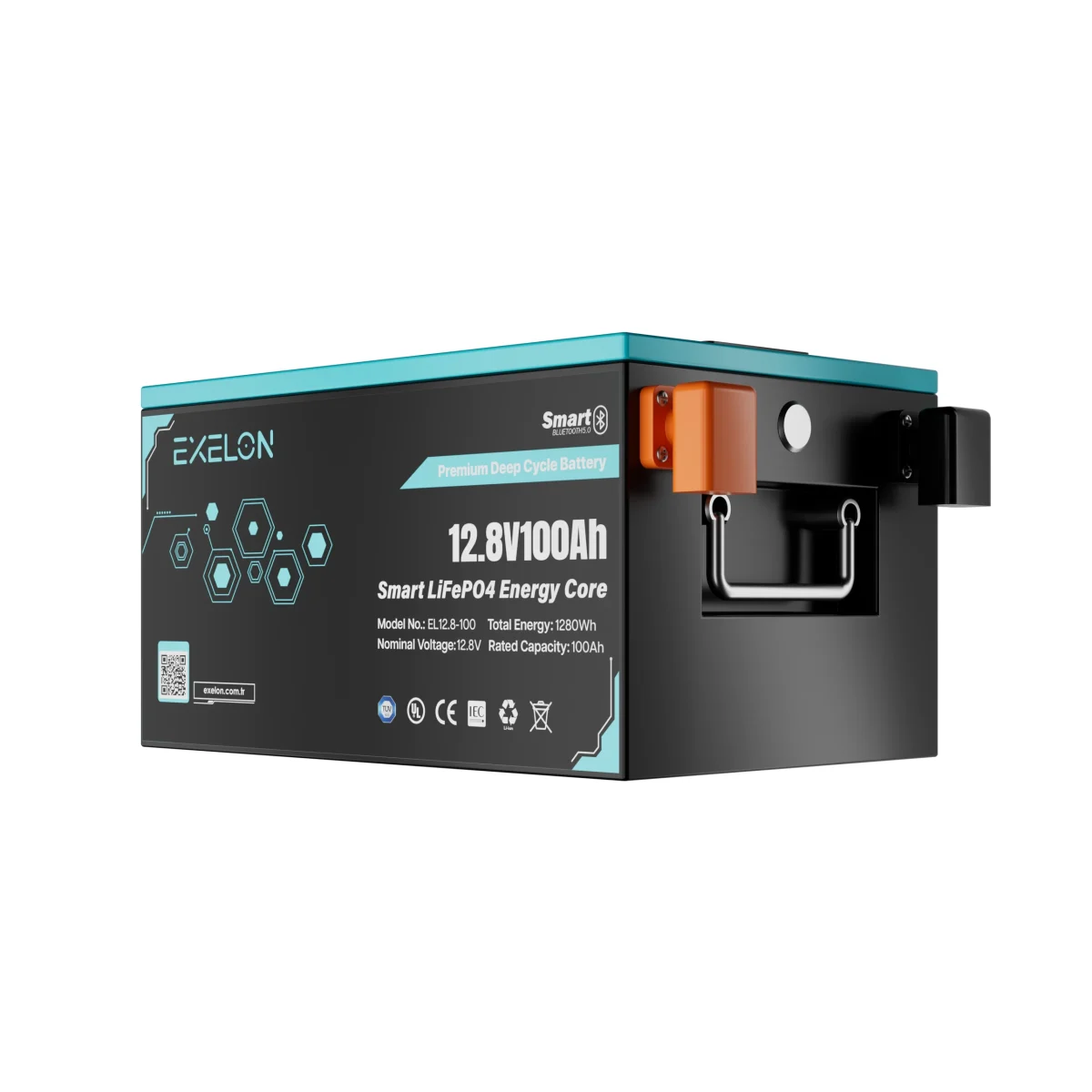 Exelon 12.8V 100Ah Smart LifeP04 Lityum Akü - Görsel 3