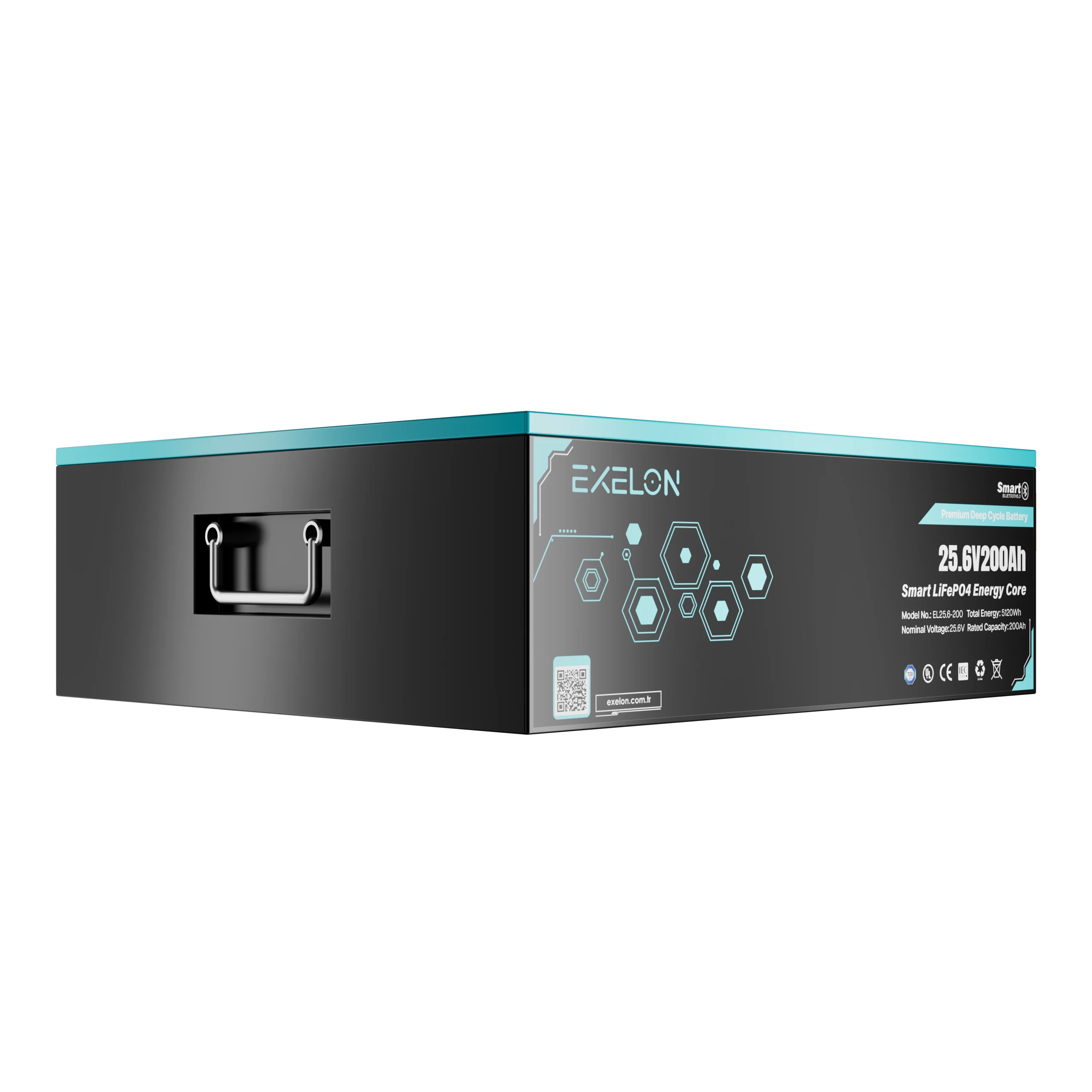 25.6V-200Ah-2-scaled-1.webp Exelon 25.6V 200Ah Smart LifeP04 Lityum Akü - Görsel 1