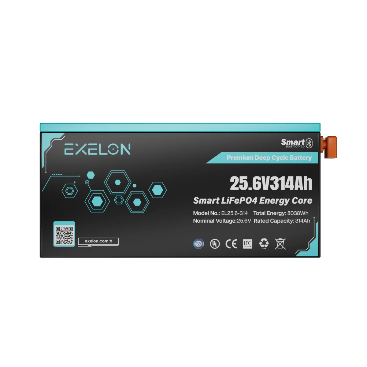 Exelon 25.6V 314Ah Smart LifeP04 Lityum Akü - Görsel 2