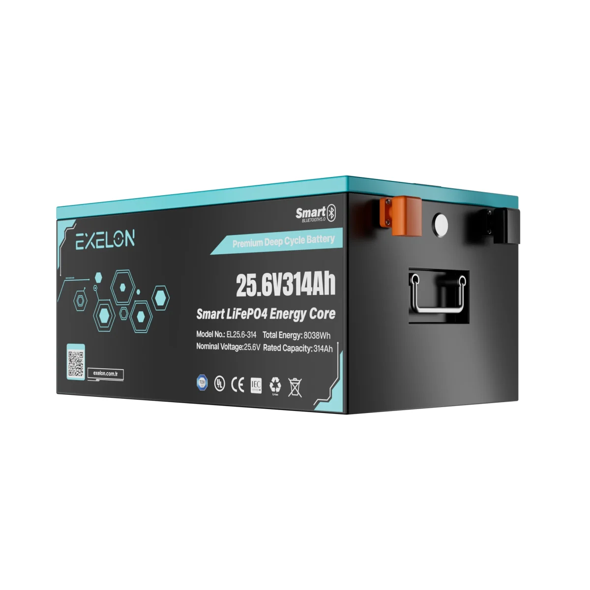 Exelon 25.6V 314Ah Smart LifeP04 Lityum Akü - Görsel 3