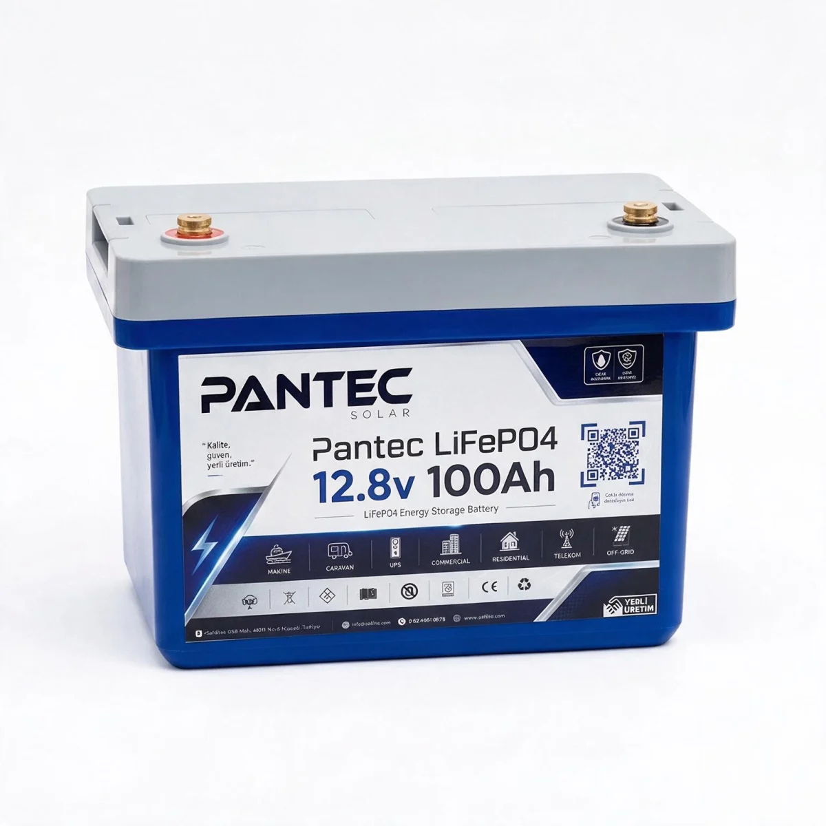 Pantec 12.8V 100 Ah LiFePO4 Akü - Görsel 2