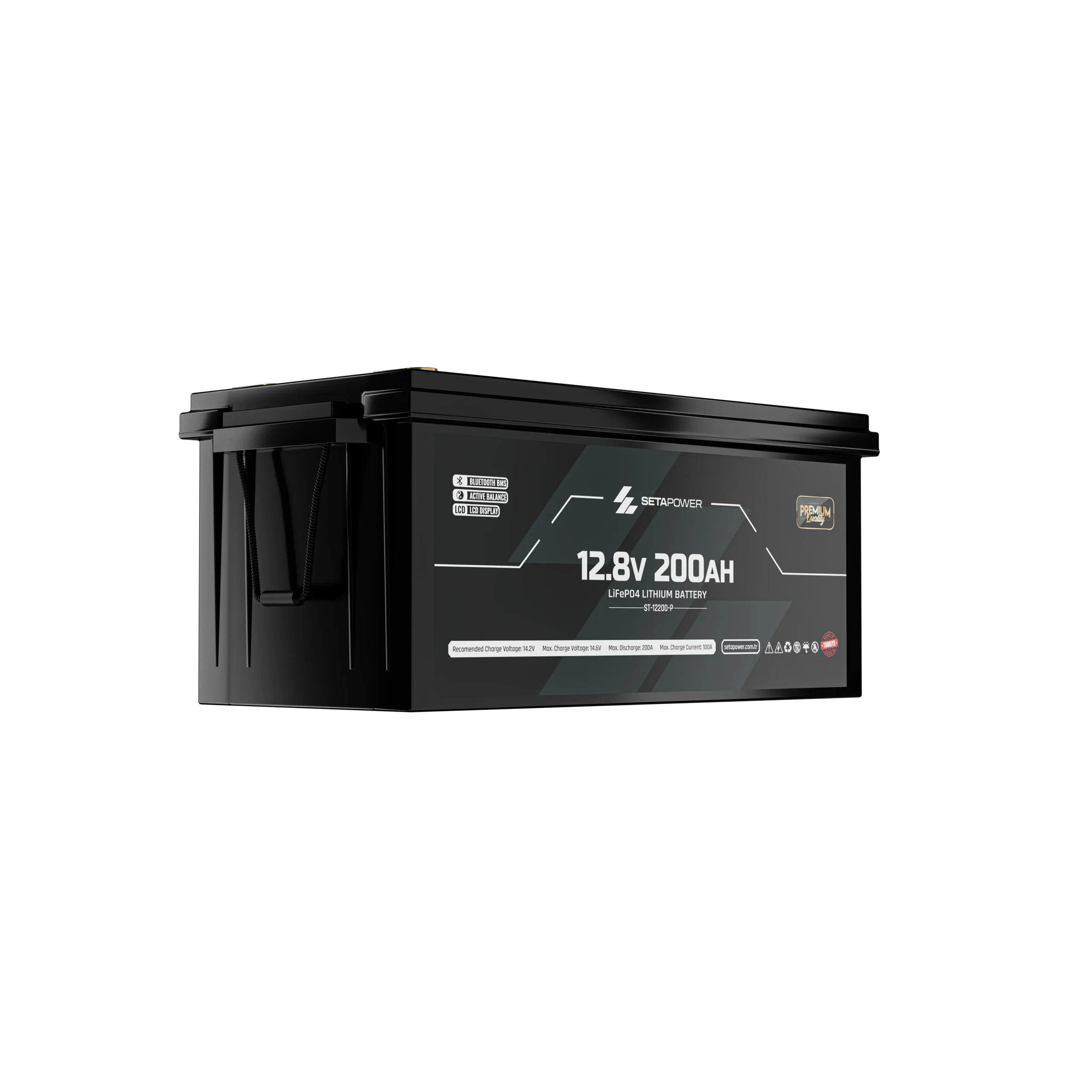 setapower-12-85-5f4 Setapower 12.8V 200A Lityum Akü - Görsel 1