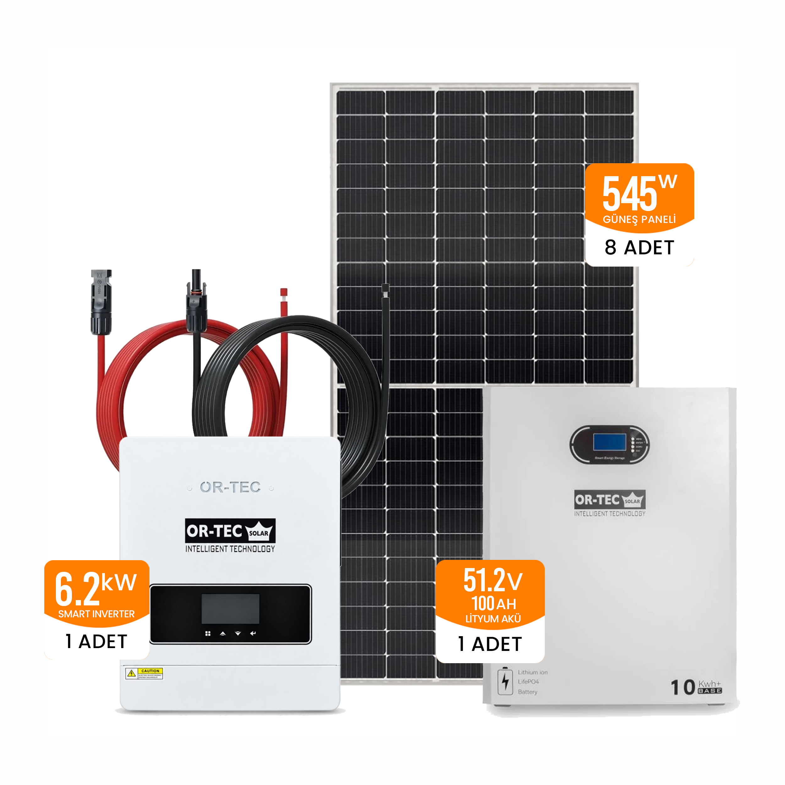 YNR04 Ortec 6.2 kW Lityum Akülü Paket XL - Görsel 1